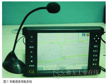 车载语音导航系统的实物照片