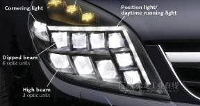 欧宝Signum汽车的头灯全部采用了LED解决方案