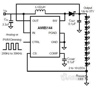 AME5144 Simple Application Circuit