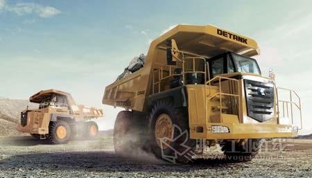 图为奇瑞迪凯重科重型矿用车(涵盖48吨、98吨等平台)