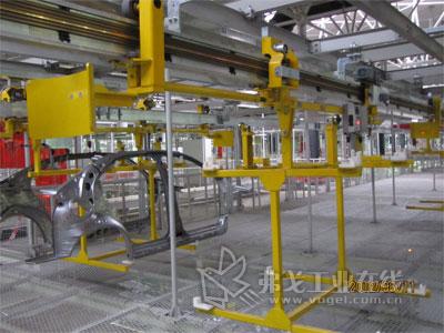 ELCO承接了某汽车厂焊装侧围到主焊线EMS小车输送配套的自动化控制系统