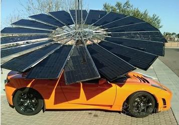 “莲花”太阳能移动充电系统