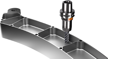 山特维克可乐满新推出的CoroMill® Plura HFS ISO S刀具是加工钛合金和镍基合金航天航空零件的理想之选。