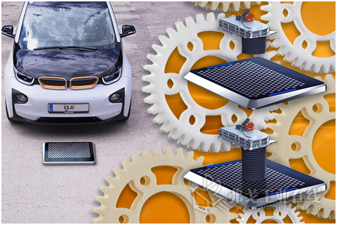 Matrix 电动车充电系统采用了可快速设计的高耐磨的 igus 塑料齿轮，实现更便捷的停车和充电。(来源：igus GmbH)