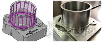 利用金属3D打印工艺在模仁中添加3D异形水路