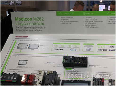 Modicon M262直连云高性能逻辑运动控制PLC此前曾在2019汉诺威工业博览会上惊艳亮相