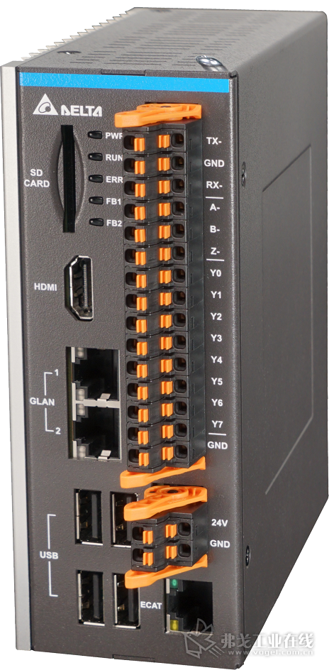 PC-Based运动控制器AX864E系列应用CODESYS开发平台，兼顾高性能和可靠性等特点；