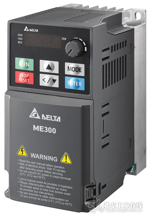 精巧迷你型矢量控制变频器ME300系列集成能力强，能够显著提升机器效率；