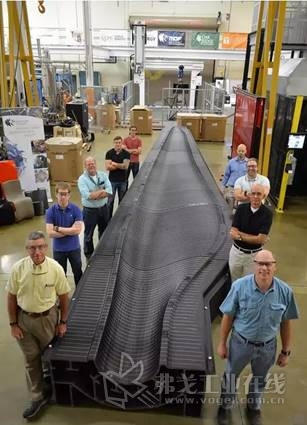 全美最大的风电叶片制造商TPI Composites和桑迪亚国家实验室、橡树岭国家实验室合作完成的3D打印叶片模具